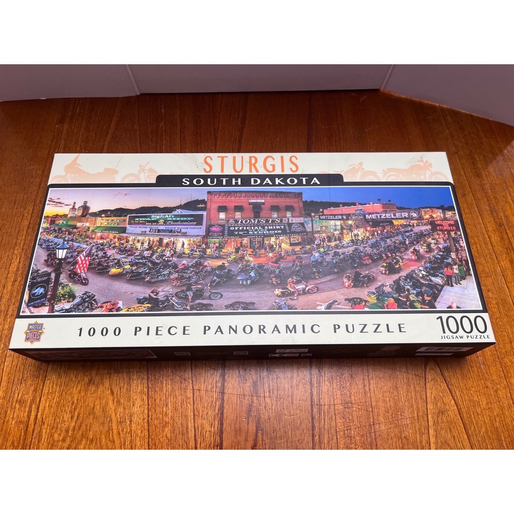 MasterPieces Sturgis South Dakota 1000 Piece Panoramic Jigsaw Puzzle NEW IN BOX